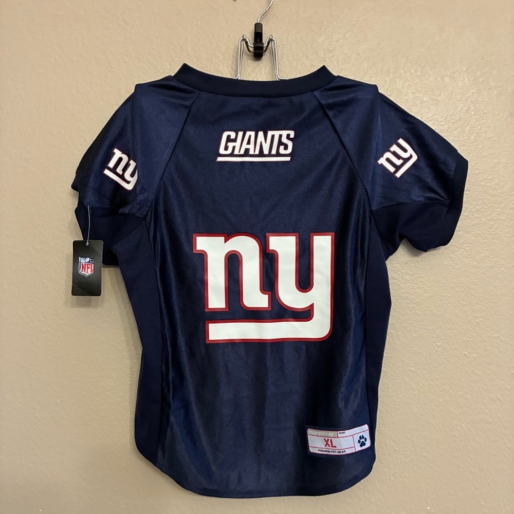 Littlearth Premium Pet NFL New York Giants Stretch Dog  Jersey Size XL
